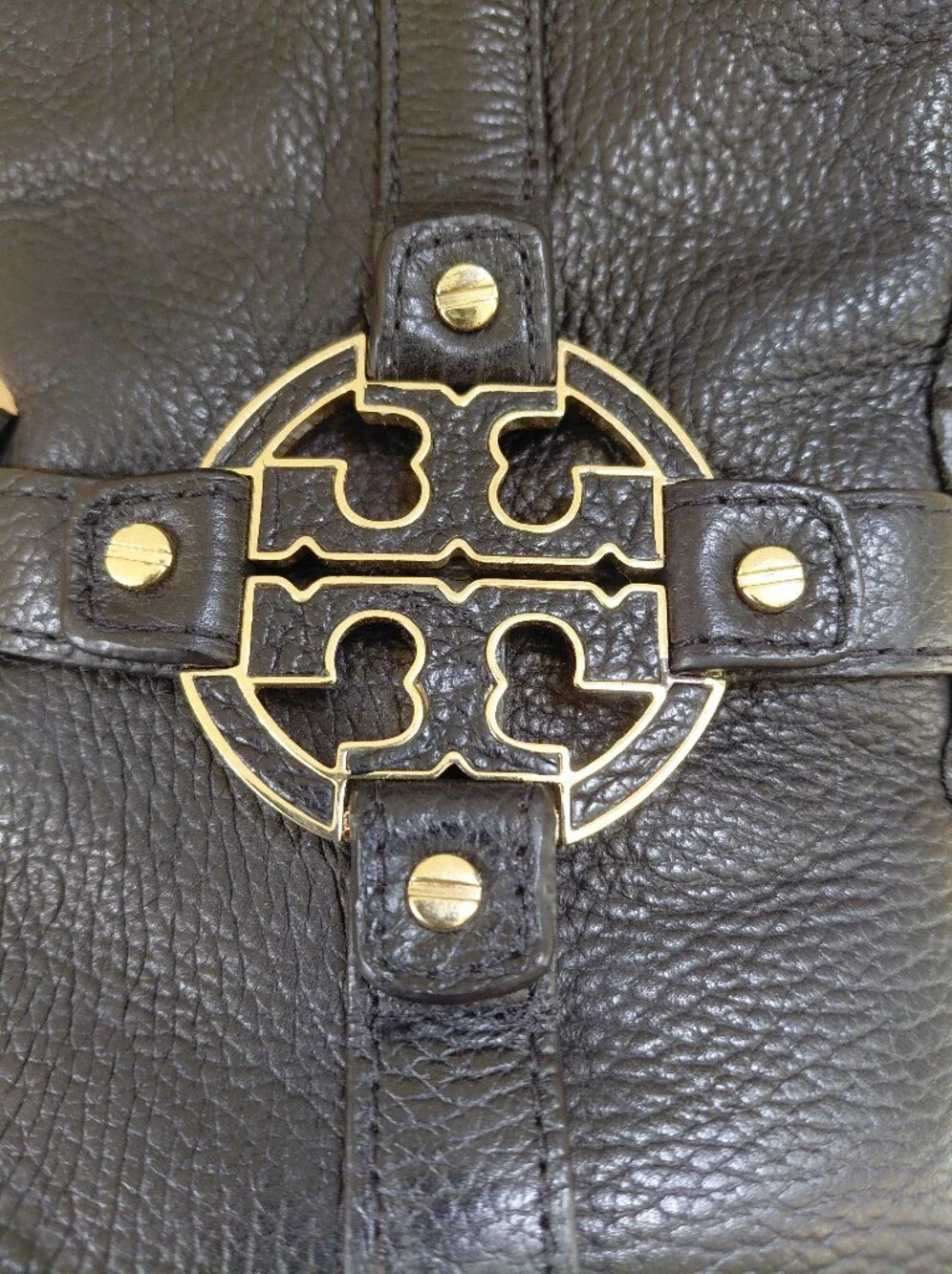 TORY BURCH Amanda Black Leather Riding Boots Sz 5